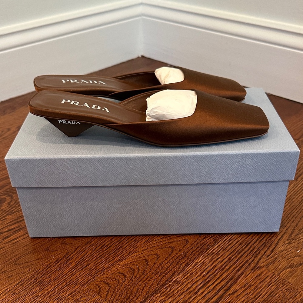 Prada NEW Satin Mule